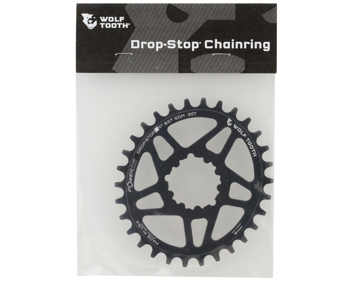 Wolf Tooth Components SRAM Direct Mount Elliptical Chainring (Black) (Drop-Stop ST) (Single) (3mm Of - view 2